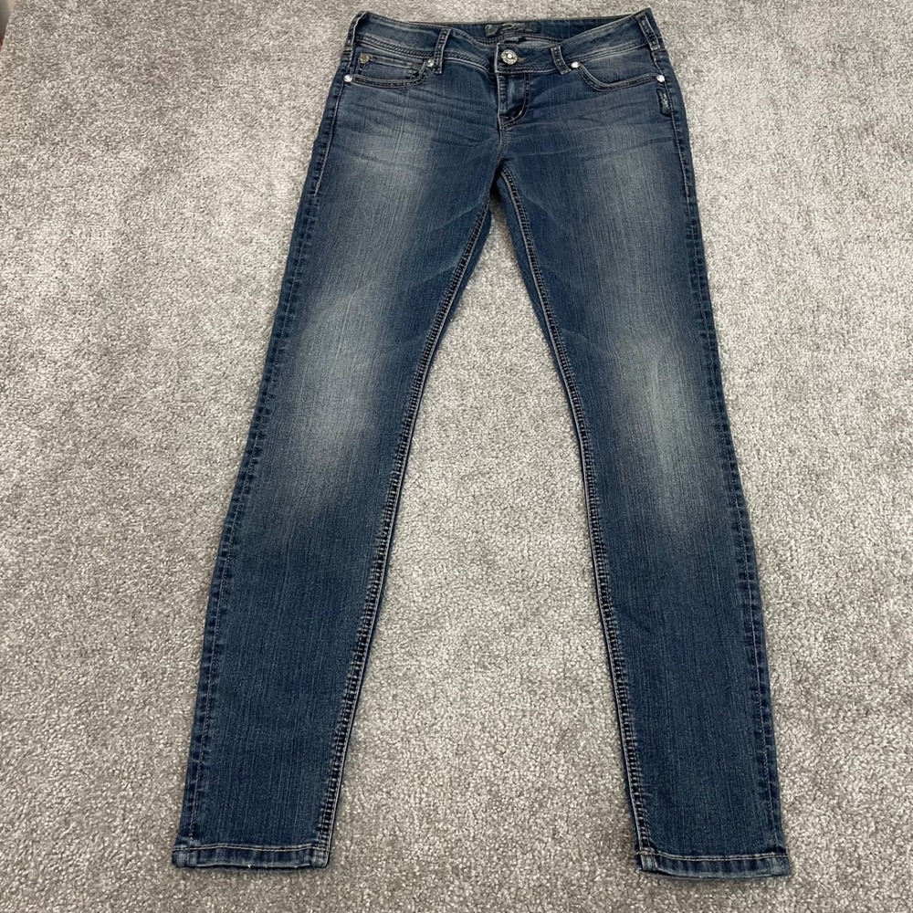 Silver Jeans Jeggings Womens 29x30 November Low Rise Slim Skinny Y2K (Tag 28x29)